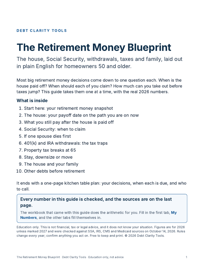 The Retirement Money Blueprint cover